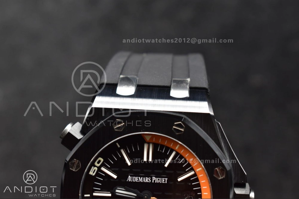 Royal Oak Offshore Diver 15707 Black Ceramic ZF 1:1 Best Edition SA3120 Super Clone MoistureWicking 156