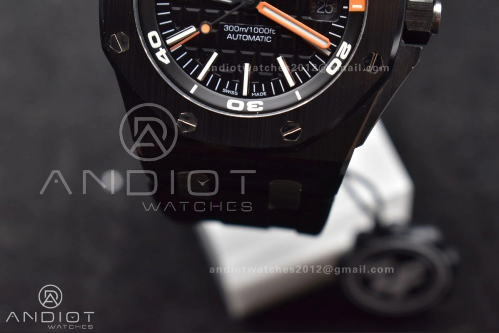 Royal Oak Offshore Diver 15707 Black Ceramic ZF 1:1 Best Edition SA3120 Super Clone MoistureWicking 156