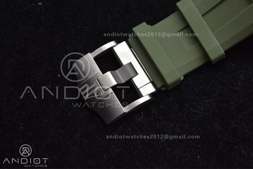 Royal Oak Offshore Diver 15720 SS APSF 1:1 Best Edition Green Dial on Green Rubber Strap A4308 Super Clone TimelessDesign 157