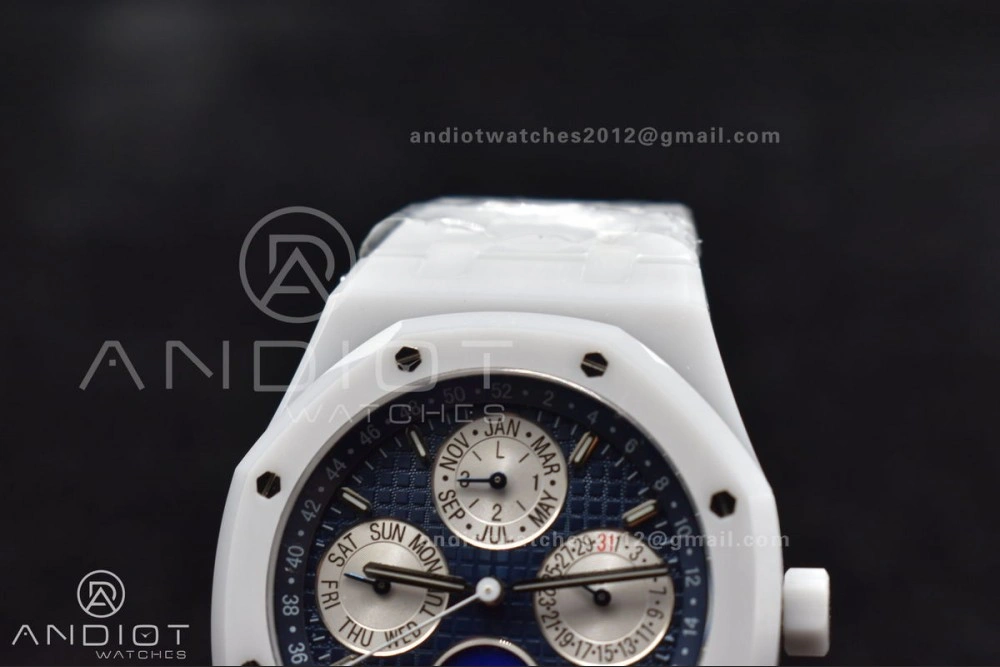 Royal Oak Perpetual Calendar 26579cb White Ceramic APSF Best Edition on Ceramic Bracelet A SportInspired 154