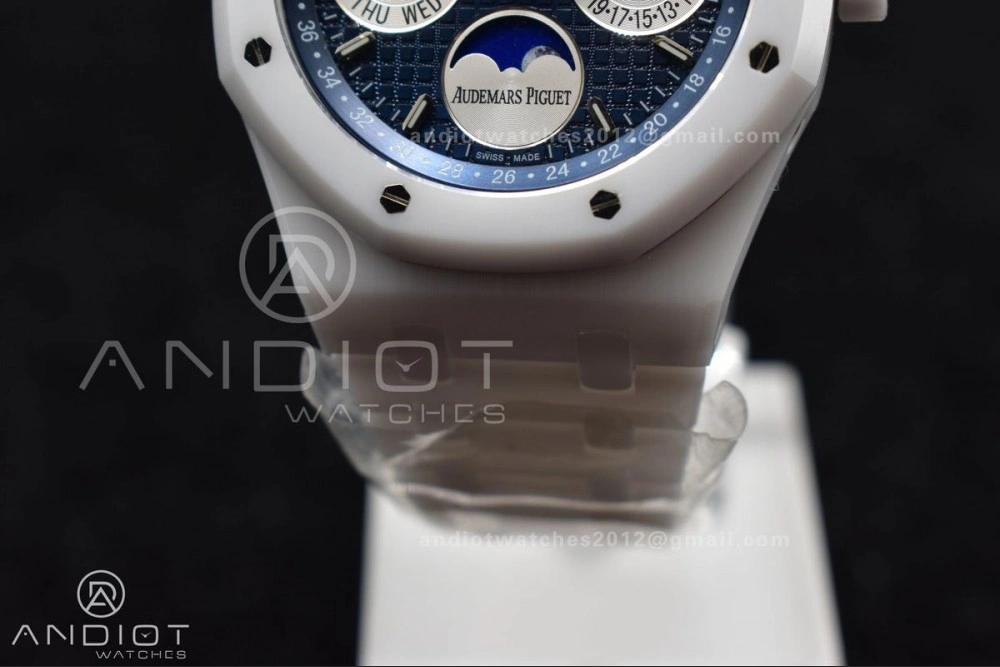 Royal Oak Perpetual Calendar 26579cb White Ceramic APSF Best Edition on Ceramic Bracelet A SportInspired 154