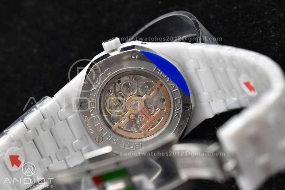 Royal Oak Perpetual Calendar 26579cb White Ceramic APSF Best Edition on Ceramic Bracelet A SportInspired 154