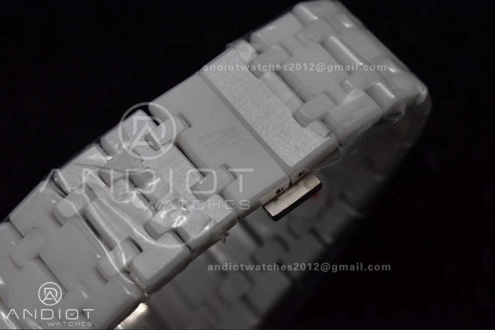 Royal Oak Perpetual Calendar 26579cb White Ceramic APSF Best Edition on Ceramic Bracelet A SportInspired 154