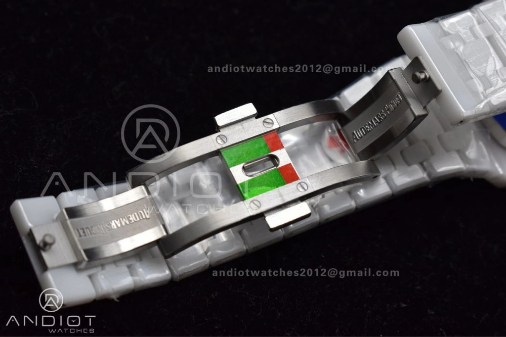 Royal Oak Perpetual Calendar 26579cb White Ceramic APSF Best Edition on Ceramic Bracelet A SportInspired 154