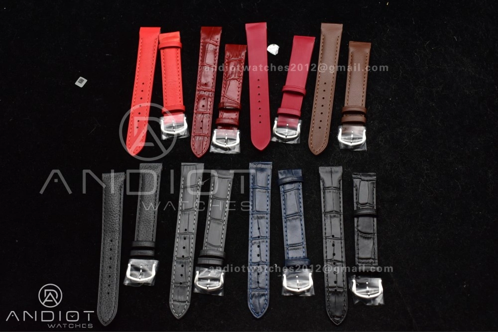 Stretchable Santos Dumont 27.5mm SS AF 1:1 Best Edition Silver Dial on Black Leather Strap A 244