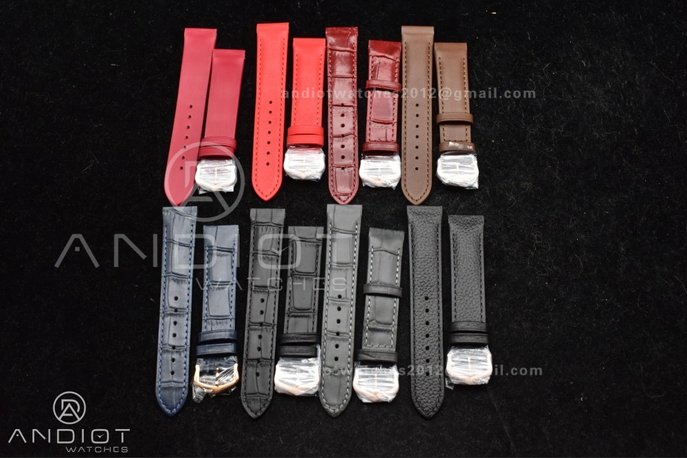 Santos Dumont 31.4mm SS RG AF 1:1 Best Edition Silver Dial on Black Leather Strap A Upgraded 249