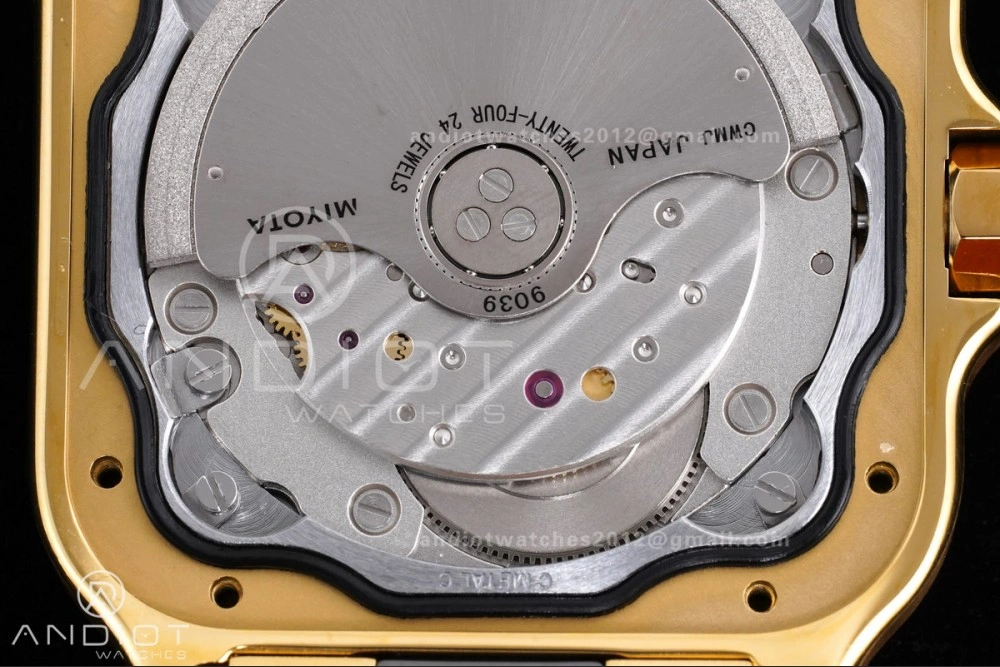 Santos de Cartier 35mm BVF 1:1 Best Edition YG White Dial on YG Smart-Links Bracelet MIYOTA Effortless 226