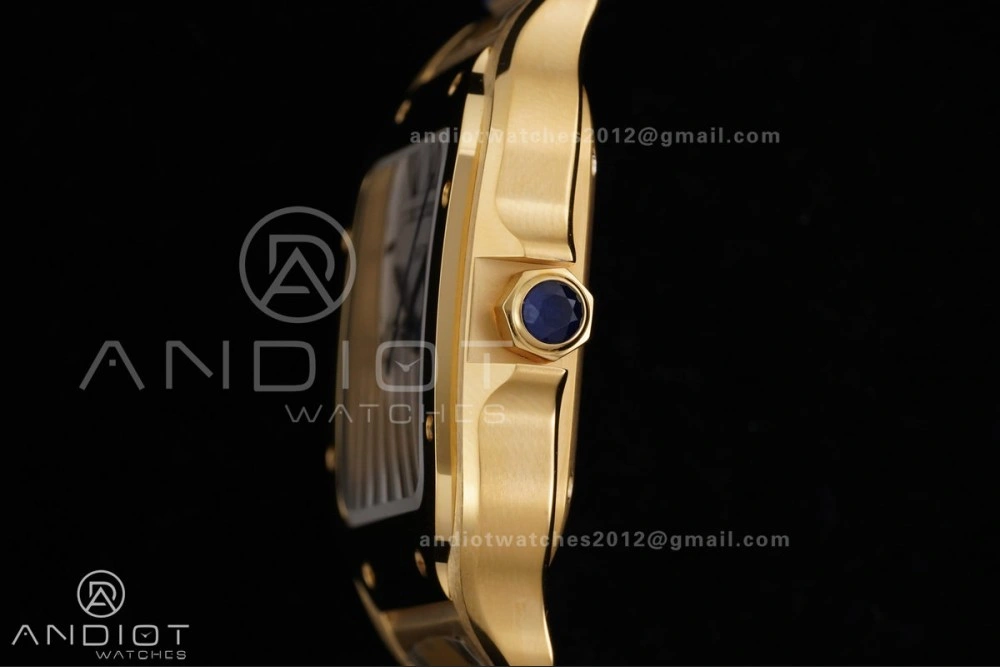 Santos de Cartier 35mm BVF 1:1 Best Edition YG White Dial on YG Smart-Links Bracelet MIYOTA Effortless 226