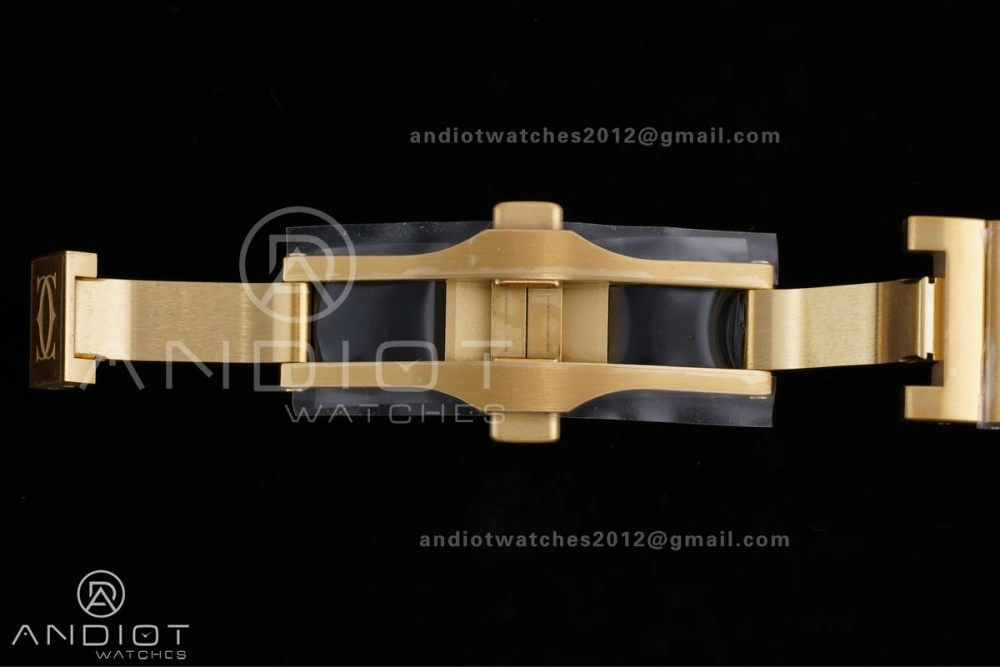 Santos de Cartier 35mm BVF 1:1 Best Edition YG White Dial on YG Smart-Links Bracelet MIYOTA Effortless 226