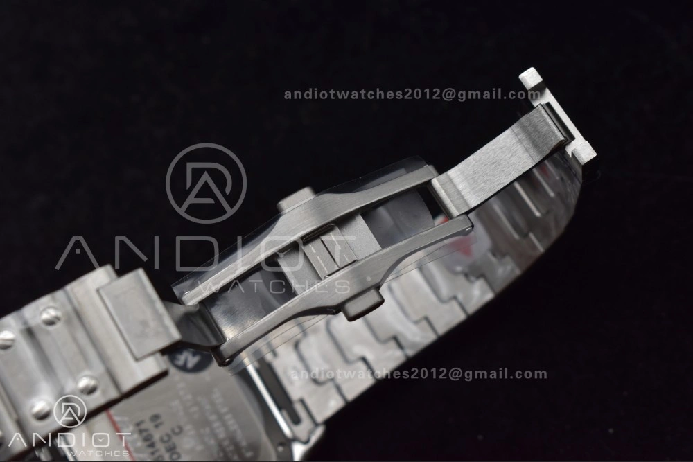 Casual Santos de Cartier 35mm SS AF 1:1 Best Edition Gray Dial on SS Smart Links Bracelet MIYOTA 225
