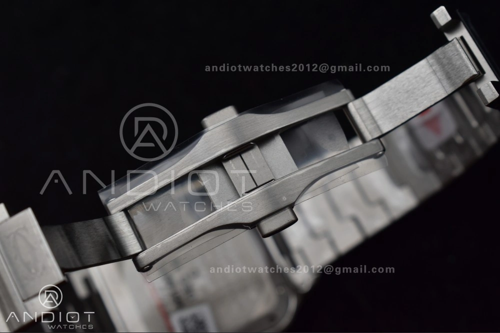 Casual Santos de Cartier 35mm SS AF 1:1 Best Edition Gray Dial on SS Smart Links Bracelet MIYOTA 225