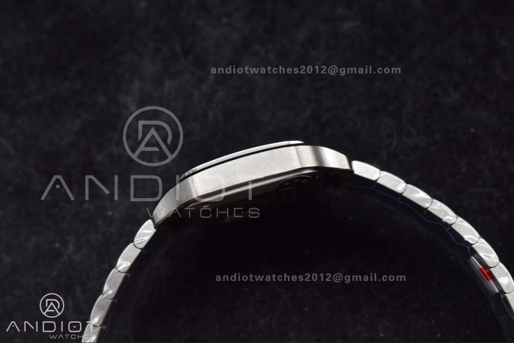 RelaxedFit Santos de Cartier 35mm SS AF 1:1 Best Edition White Dial on SS Smart Links Bracelet MIYOTA 220