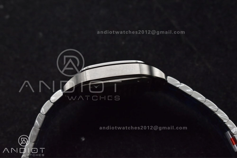 Santos de Cartier 35mm SS BVF 1:1 Best Edition Blue Dial on SS Smart Links Bracelet MIYOTA 9015 V Unique 235