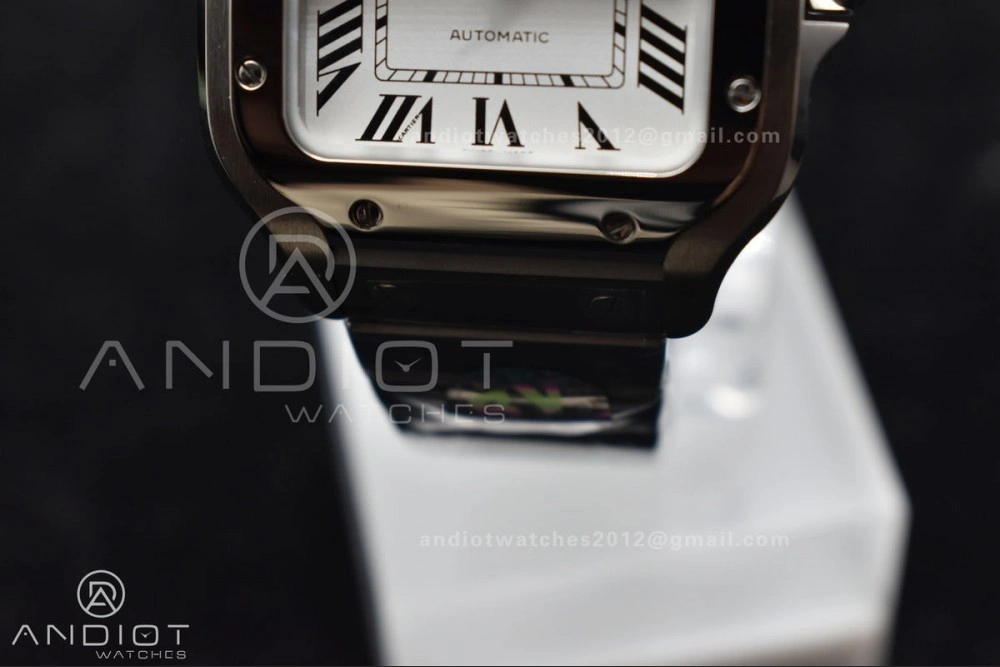 Santos de Cartier 35mm SS BVF 1:1 Best Edition White Dial on SS SmartLinks Bracelet MIYOTA 9015 V ZeroBulk 217