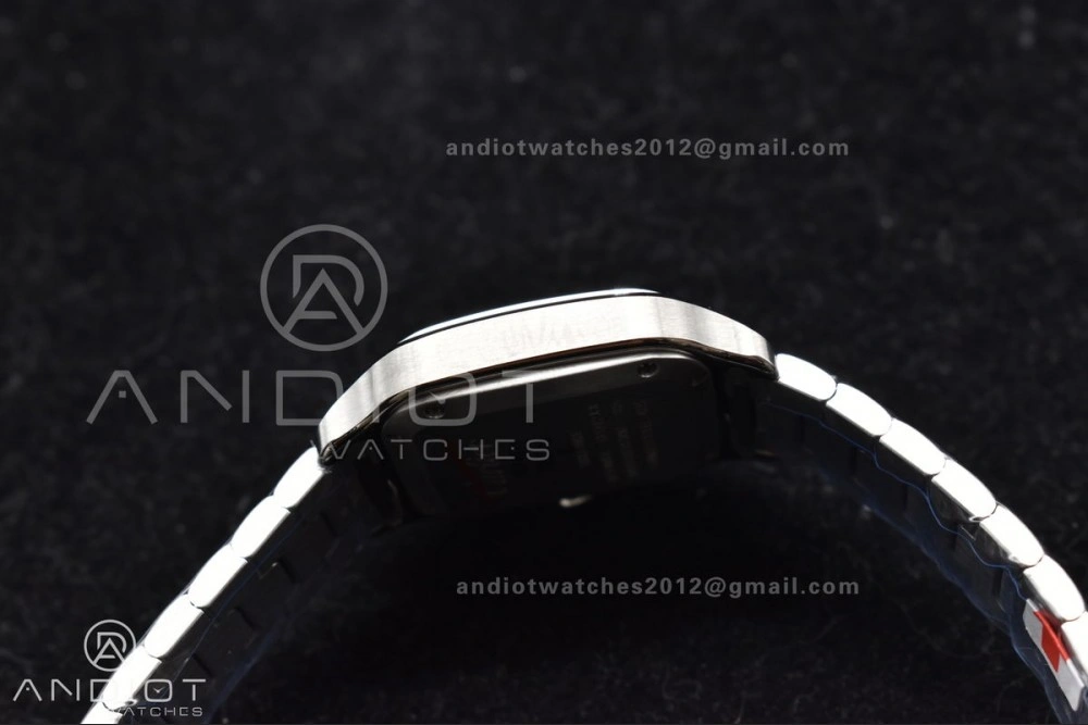 Santos de Cartier 35mm SS BVF 1:1 Best Edition White Dial on SS SmartLinks Bracelet MIYOTA 9015 V ZeroBulk 217