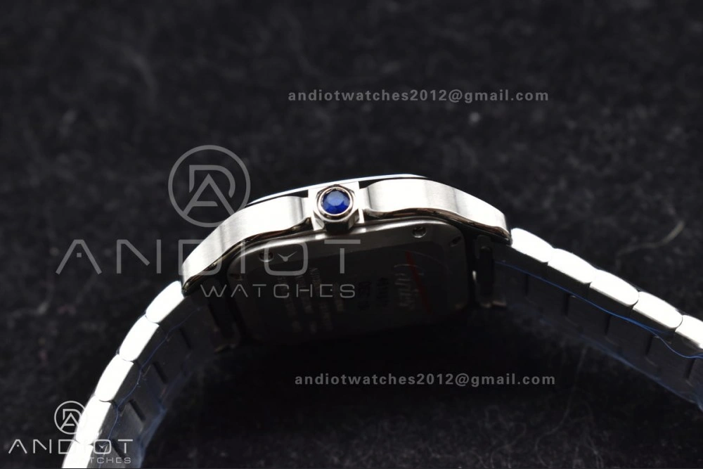 Santos de Cartier 35mm SS BVF 1:1 Best Edition White Dial on SS SmartLinks Bracelet MIYOTA 9015 V ZeroBulk 217