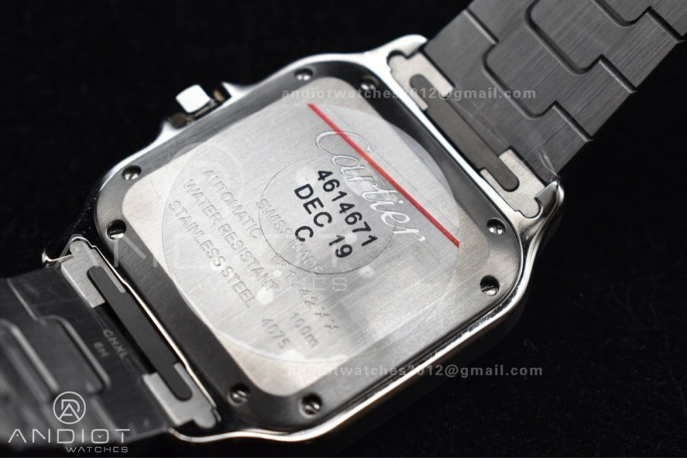 Santos de Cartier 35mm SS BVF 1:1 Best Edition White Dial on SS SmartLinks Bracelet MIYOTA 9015 V ZeroBulk 217