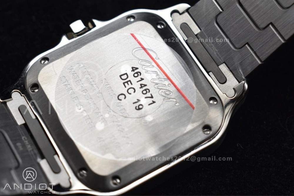 Santos de Cartier 35mm SS BVF 1:1 Best Edition White Dial on SS SmartLinks Bracelet MIYOTA 9015 V ZeroBulk 217