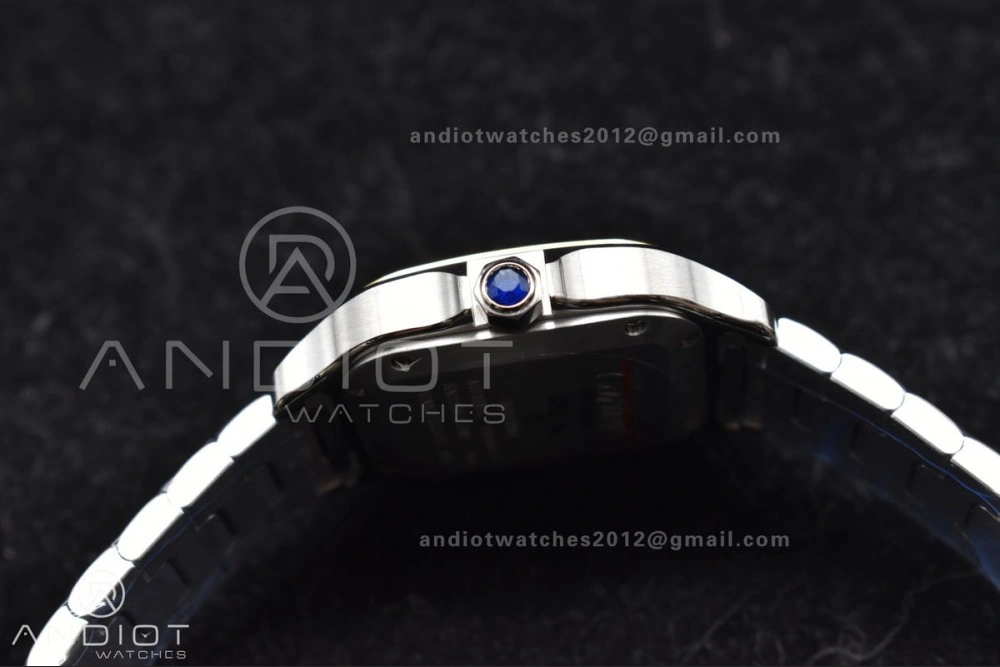 Santos de Cartier 35mm SS YG BVF 1:1 Best Edition White Dial on SS YG SmartLinks Bracelet MIYOTA 9015 V StreetReady 1096