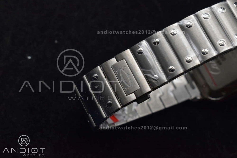 Santos de Cartier 40mm BVF 1:1 Best Edition Brown Dial on SS SmartLinks Bracelet MIYOTA GoAnywhere 222