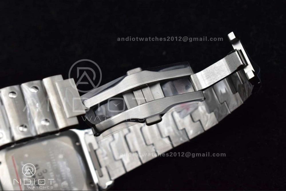 Santos de Cartier 40mm BVF 1:1 Best Edition Brown Dial on SS SmartLinks Bracelet MIYOTA GoAnywhere 222