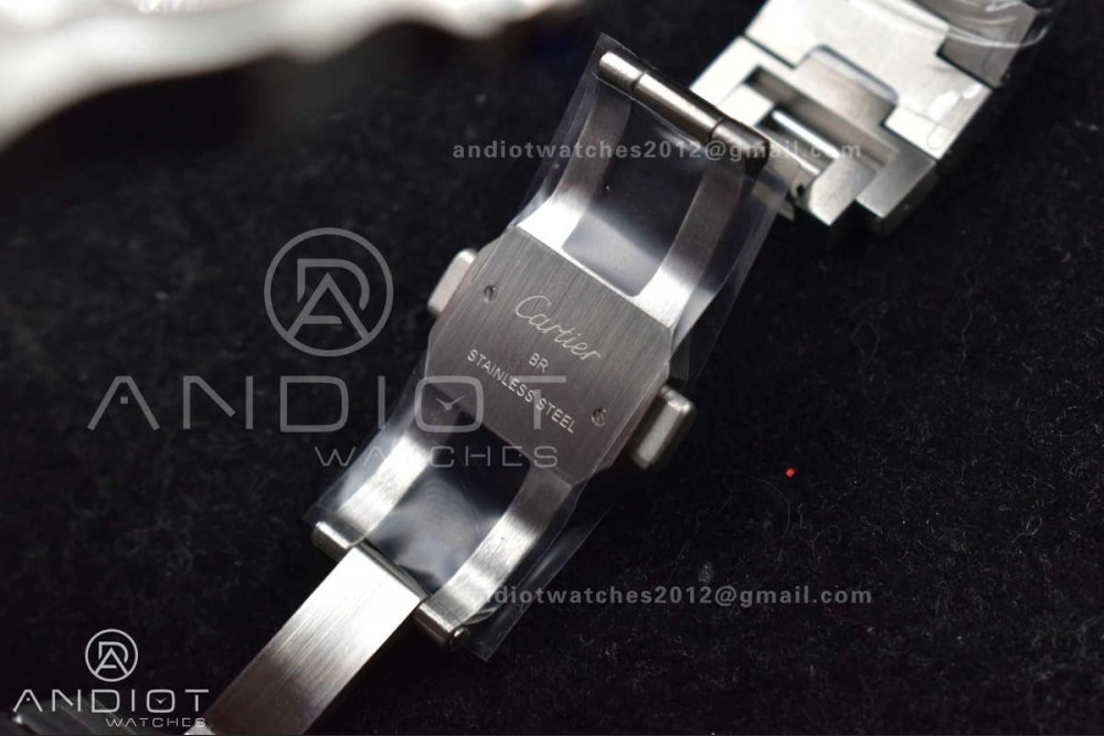 Santos de Cartier 40mm BVF 1:1 Best Edition Brown Dial on SS SmartLinks Bracelet MIYOTA GoAnywhere 222