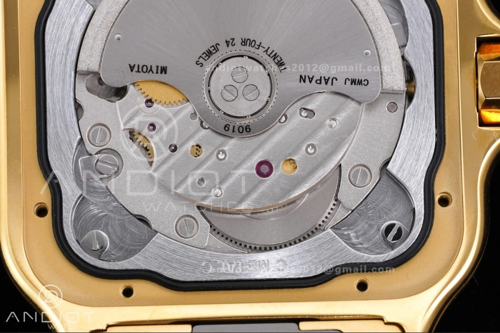 Santos de Cartier 40mm BVF 1:1 Best Edition YG White Dial on YG Smart-Links Bracelet MIYOTA Affordable 215