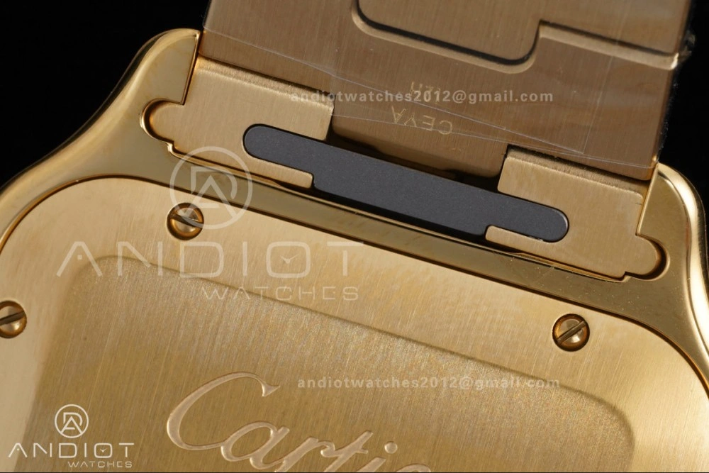 Santos de Cartier 40mm BVF 1:1 Best Edition YG White Dial on YG Smart-Links Bracelet MIYOTA Affordable 215