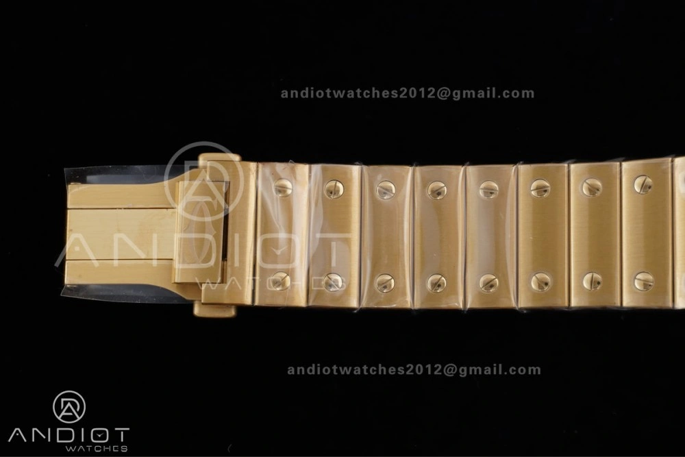 Santos de Cartier 40mm BVF 1:1 Best Edition YG White Dial on YG Smart-Links Bracelet MIYOTA Affordable 215