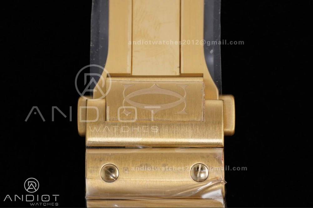 Santos de Cartier 40mm BVF 1:1 Best Edition YG White Dial on YG Smart-Links Bracelet MIYOTA Affordable 215