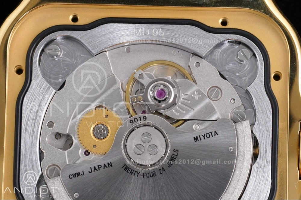 Santos de Cartier 40mm BVF 1:1 Best Edition YG White Dial on YG Smart-Links Bracelet MIYOTA Affordable 215