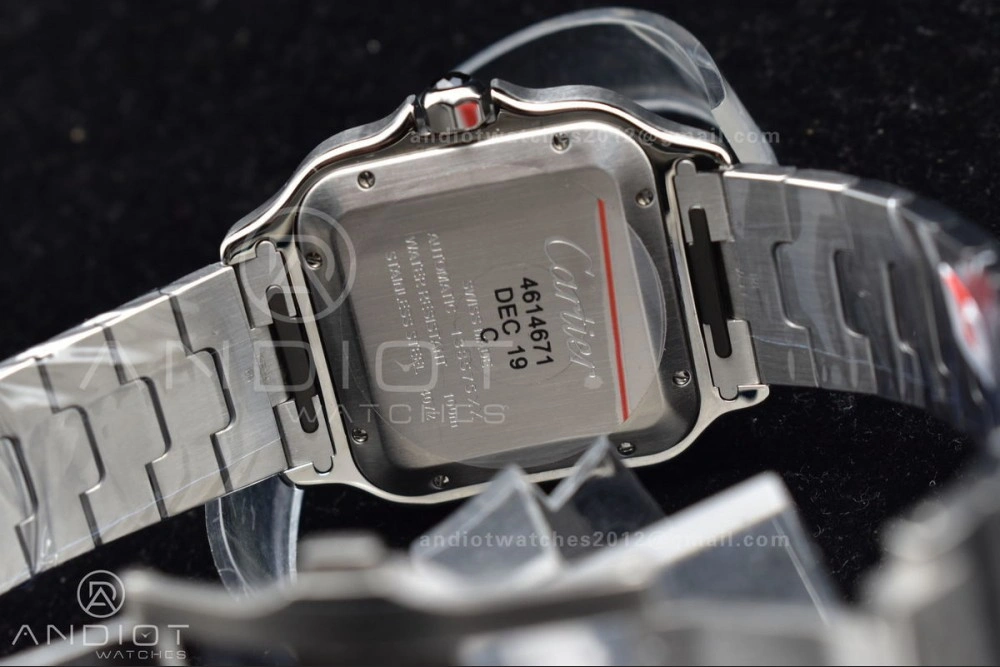 ZeroBulk Santos de Cartier 40mm SS 3KF 1:1 Best Edition White Dial Black Bezel on SS Bracelet MIYOTA 54