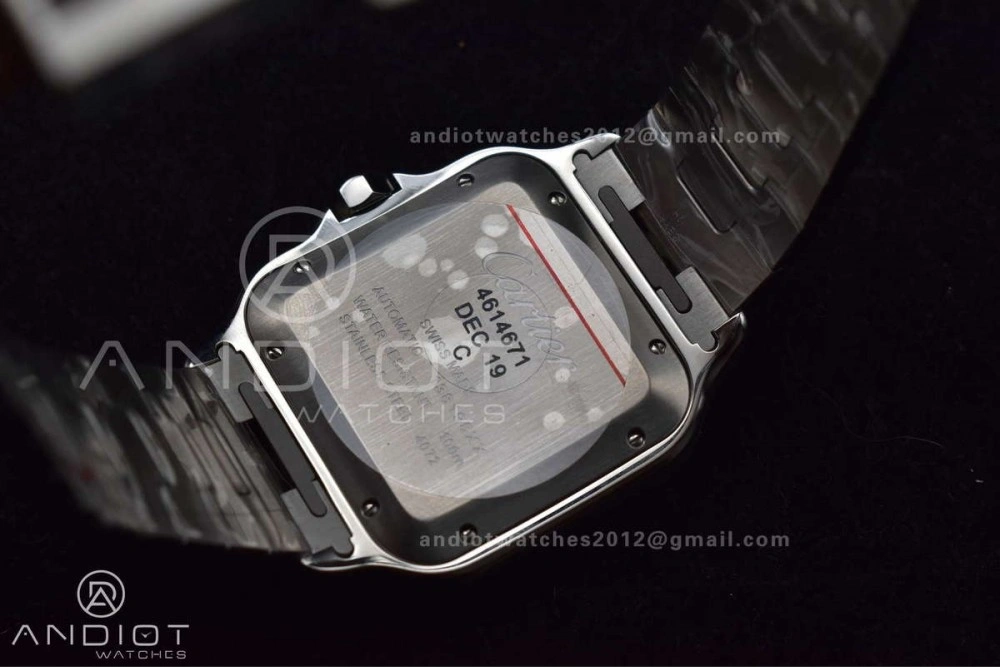 Sleek Santos de Cartier 40mm SS YG BVF 1:1 Best Edition Gray Dial on SS YG SmartLinks Bracelet MIYOTA 245