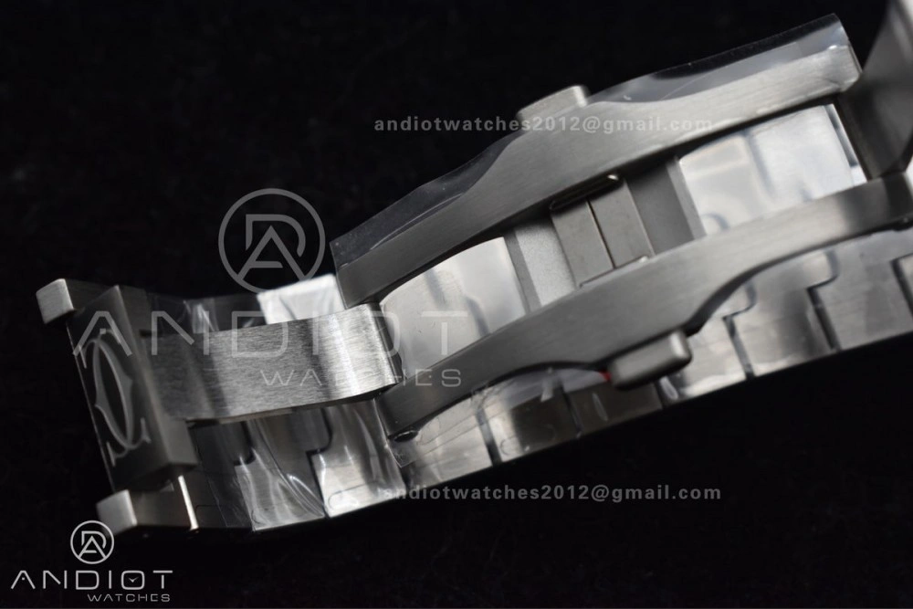 Compact Santos de Cartier 40mm SS YG BVF 1:1 Best Edition White Dial on SS YG SmartLinks Bracelet MIYOTA 9015 V 242