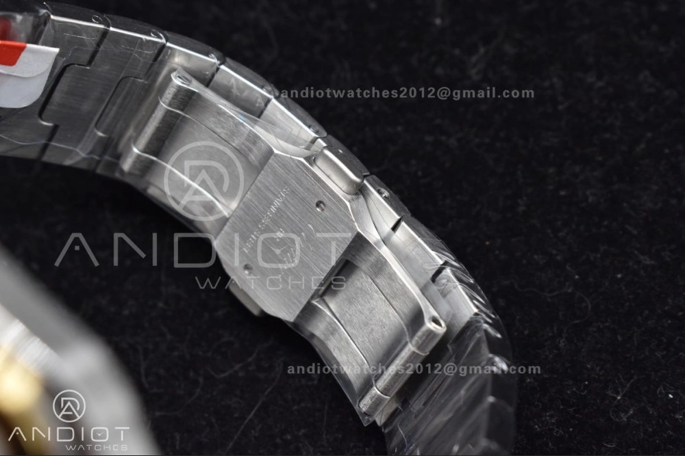 Compact Santos de Cartier 40mm SS YG BVF 1:1 Best Edition White Dial on SS YG SmartLinks Bracelet MIYOTA 9015 V 242