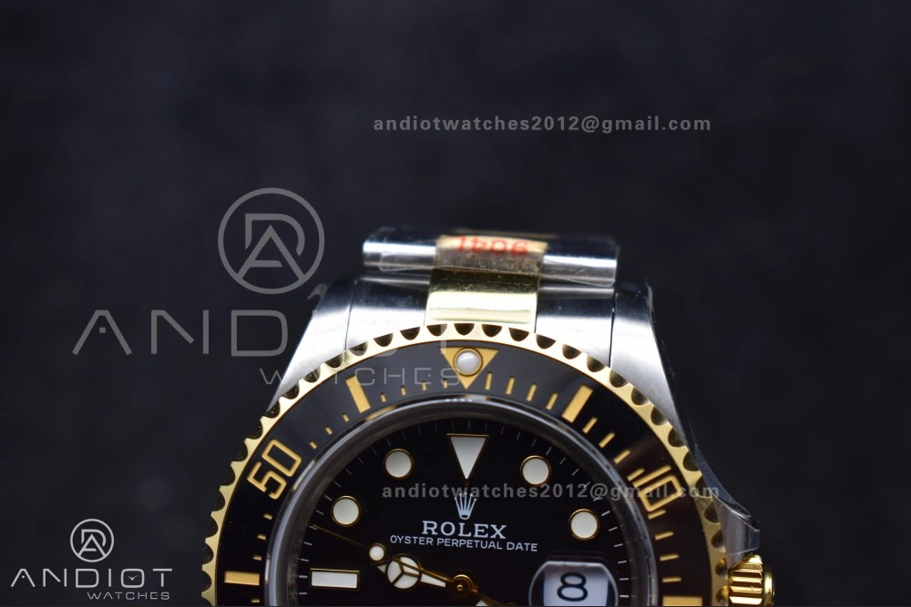 Upgraded Sea-Dweller Two Tone SS YG 126603 GMF Best Edition Black Dial on SS YG Bracelet A2824 V 1061