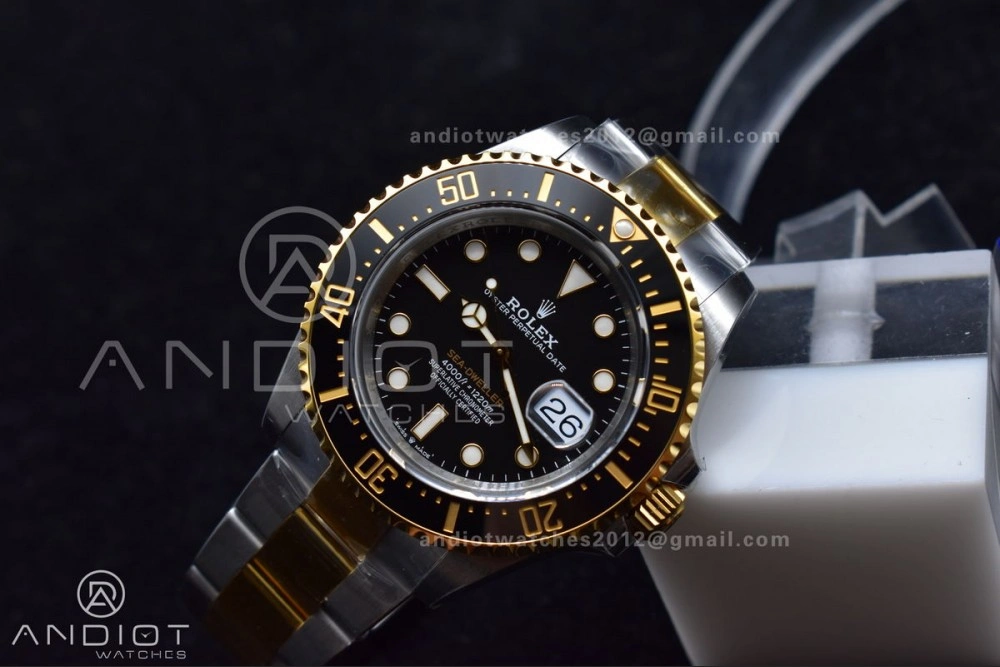 SmartChoice Sea-Dweller Two Tone SS YG 126603 VSF Best Edition Black Dial on SS YG Bracelet VS 1073