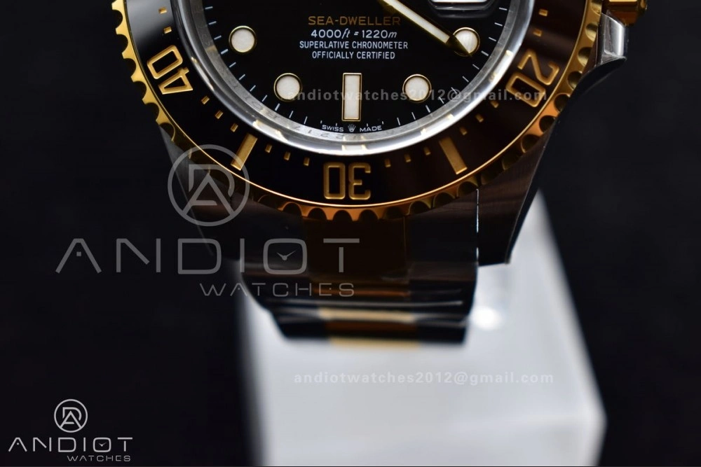 SmartChoice Sea-Dweller Two Tone SS YG 126603 VSF Best Edition Black Dial on SS YG Bracelet VS 1073