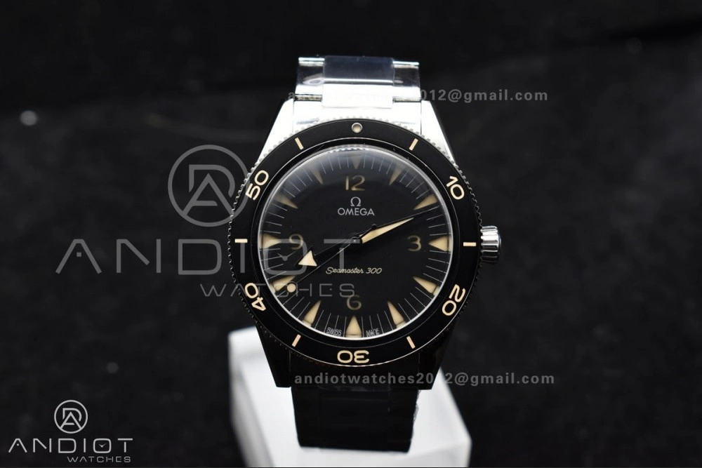 Seamaster 300 Heritage VSF 1:1 Best Edition Black Dial on SS Bracelet A8912 Super Clone Thermal 59