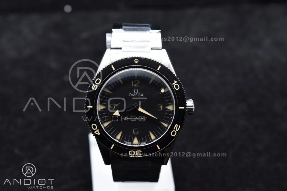 Tailored Seamaster 300 Heritage VSF 1:1 Best Edition Black Dial on SS Bracelet A8912 Super Clone 1060