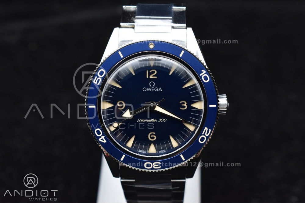Seamaster 300 Heritage VSF 1:1 Best Edition Blue Dial On SS Bracelet A8912 Super Clone Premium 56