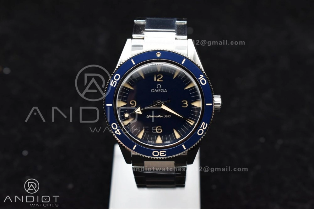 Seamaster 300 Heritage VSF 1:1 Best Edition Blue Dial On SS Bracelet A8912 Super Clone Premium 56