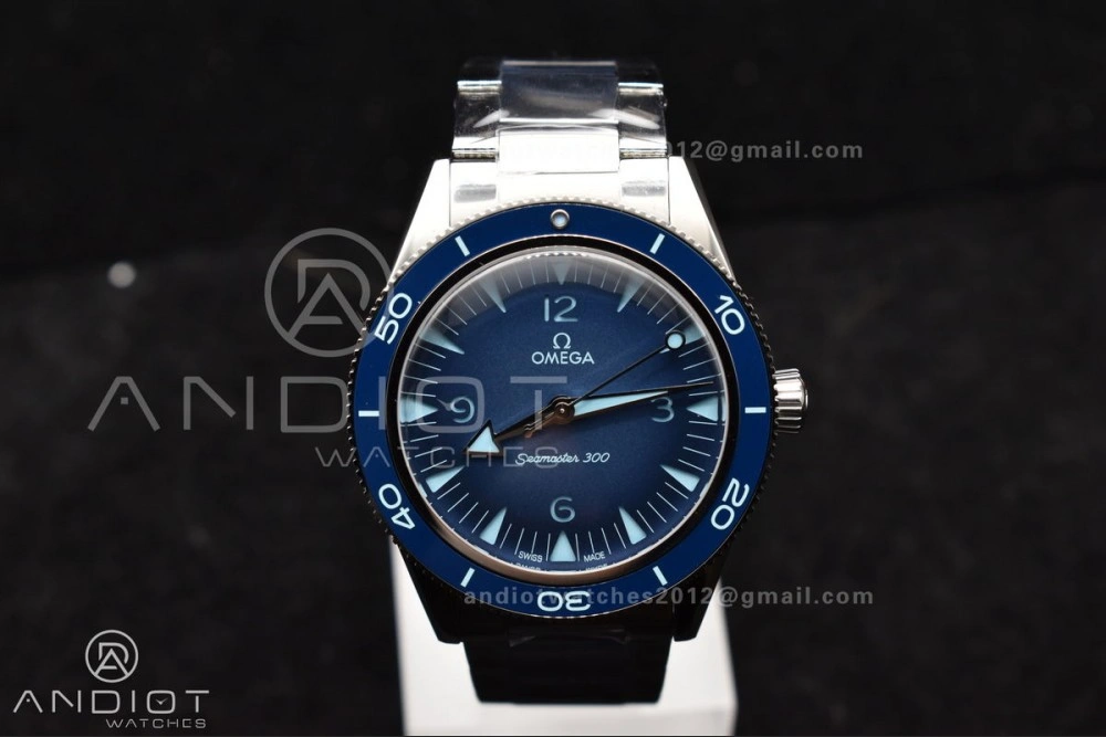 Tailored Seamaster 300 Heritage VSF 1:1 Best Edition Blue Dial on SS Bracelet A8912 Super Clone 1063