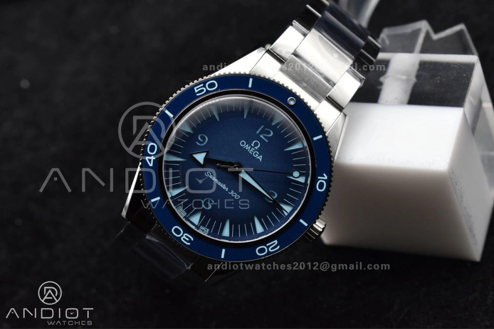 Tailored Seamaster 300 Heritage VSF 1:1 Best Edition Blue Dial on SS Bracelet A8912 Super Clone 1063