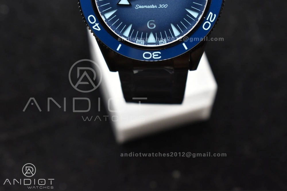 Tailored Seamaster 300 Heritage VSF 1:1 Best Edition Blue Dial on SS Bracelet A8912 Super Clone 1063