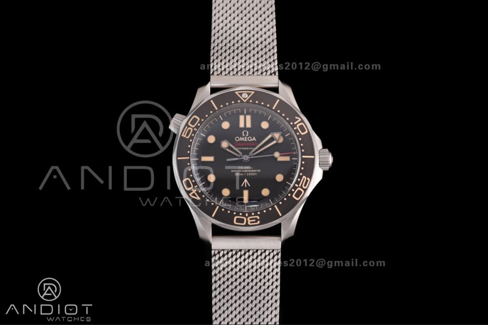 GoAnywhere Seamaster 300 "No Time to Die" Limited Edition VSF 1:1 Best Edition on Titanium Mesh Bracelet SA8806 Super Clone V 50