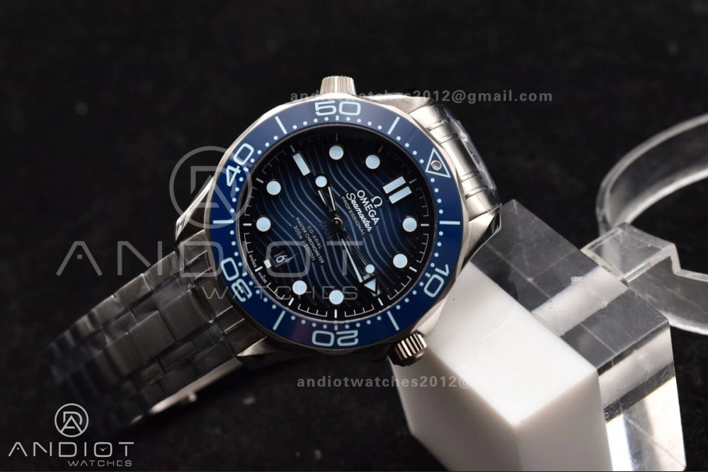 Seamaster 300 VSF 1:1 Best Edition Summer Blue Dial on SS Bracelet A Functional 1068