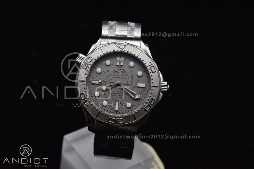 Bright Seamaster 300M 007 Platinum VSF 1:1 Best Edition Gray Dial on SS Bracelet A 1062