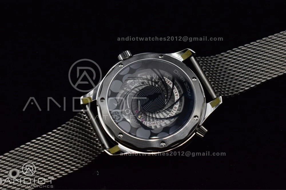 Minimalist Seamaster 300M 42mm James Bond 60th anniversary VSF Best Edition on Mesh Bracelet A 57