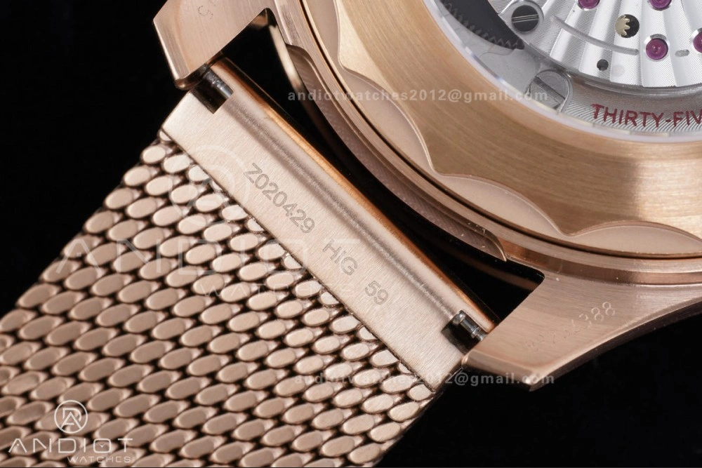 Packable Seamaster 300M Diver Rose Gold VSF 1:1 Best Edition Black Dial on Mesh Bracelet A 65